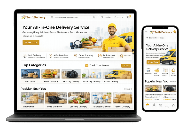 Multi Module Delivery & Ecommerce Features