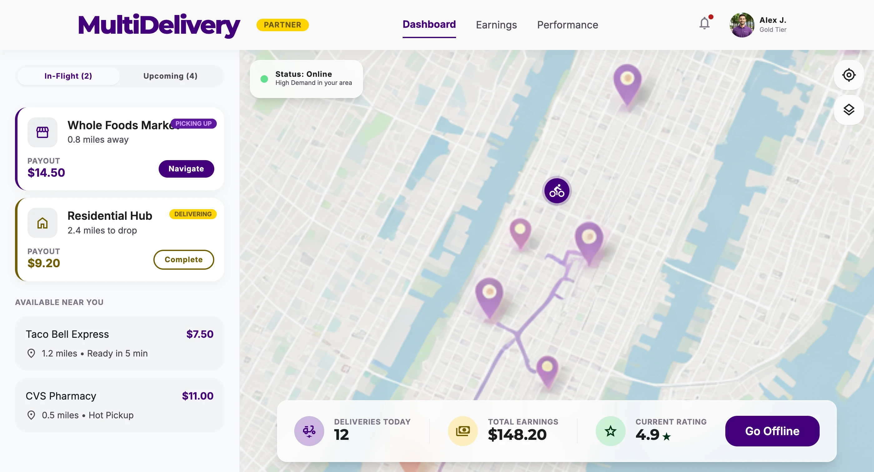 Multi Module Delivery & Ecommerce Features